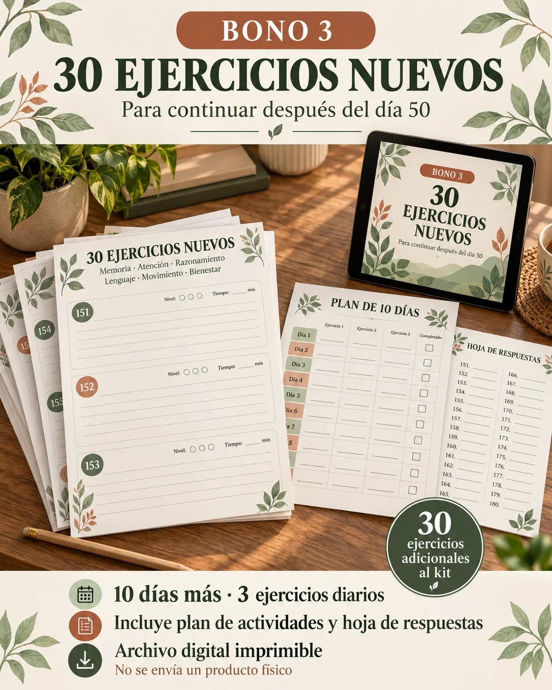 Bono 3: 30 Ejercicios Nuevos
